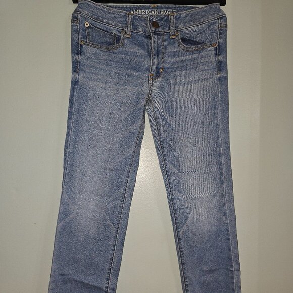 American Eagle Womens Straight Super Stretch Jeans Sz 2 Reg, 2013, Style 8261 #6 - Picture 2 of 12